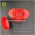 50g oval Plastic deodorant stick container with 4 openings on the top oval shape red ABS twist up container